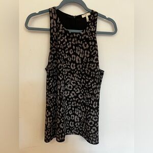 Joie Leopard Print Sleeveless Top